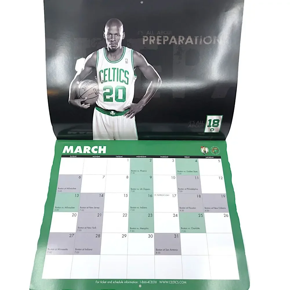 Boston Celtics 2011 Team Calendar *NEW*
